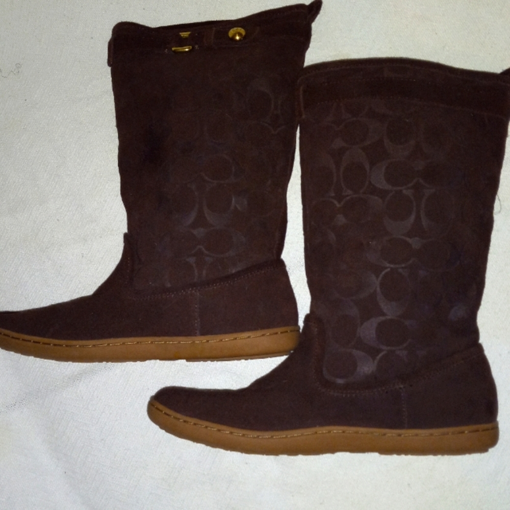 Coach Boots soft suede size 8